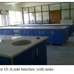 Figure 10: A side benches, with sinks